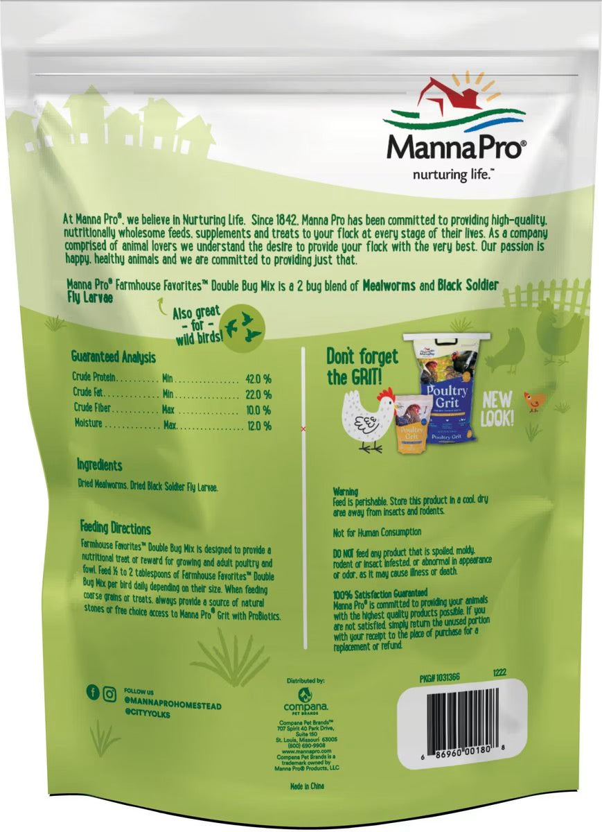 Manna Pro Farmhouse Favorites Double Bug Mix (2lb)