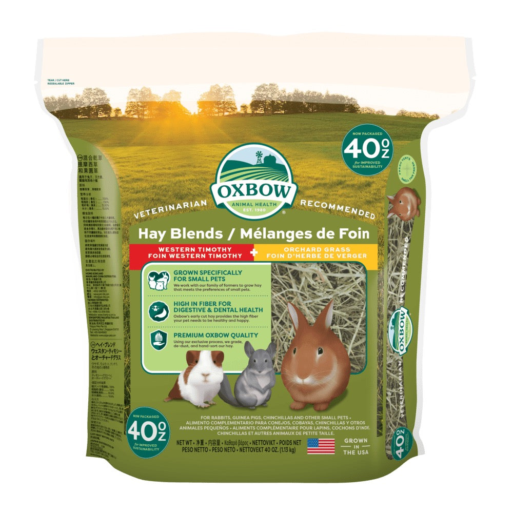 40oz Oxbow Hay Blends - Western Timothy & Orchard Hay