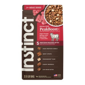 Instinct Peak Boost Grain Free High Protein Beef Dry Dog Food