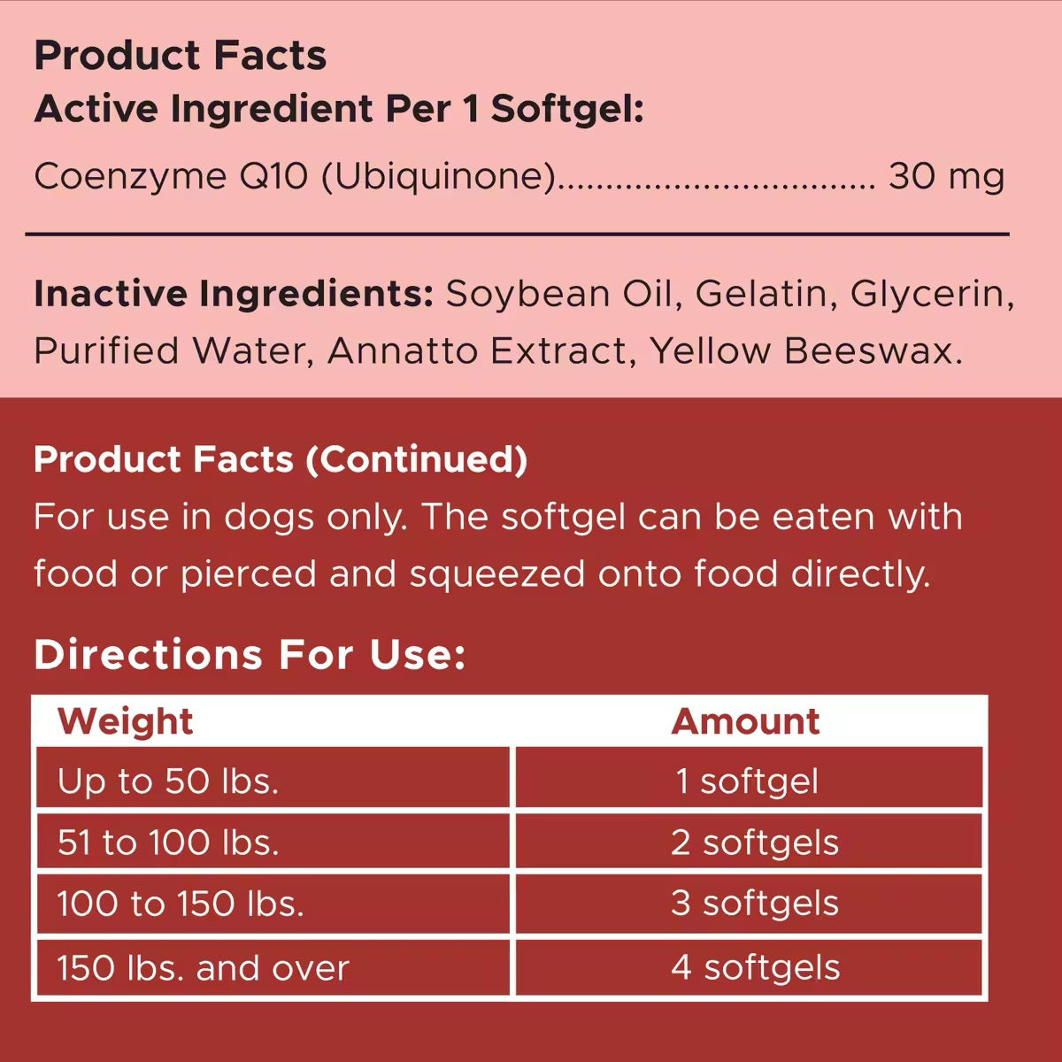 Chew + Heal CoQ10 Heart Support Softgels Supplement for Dogs 60 Soft Gels