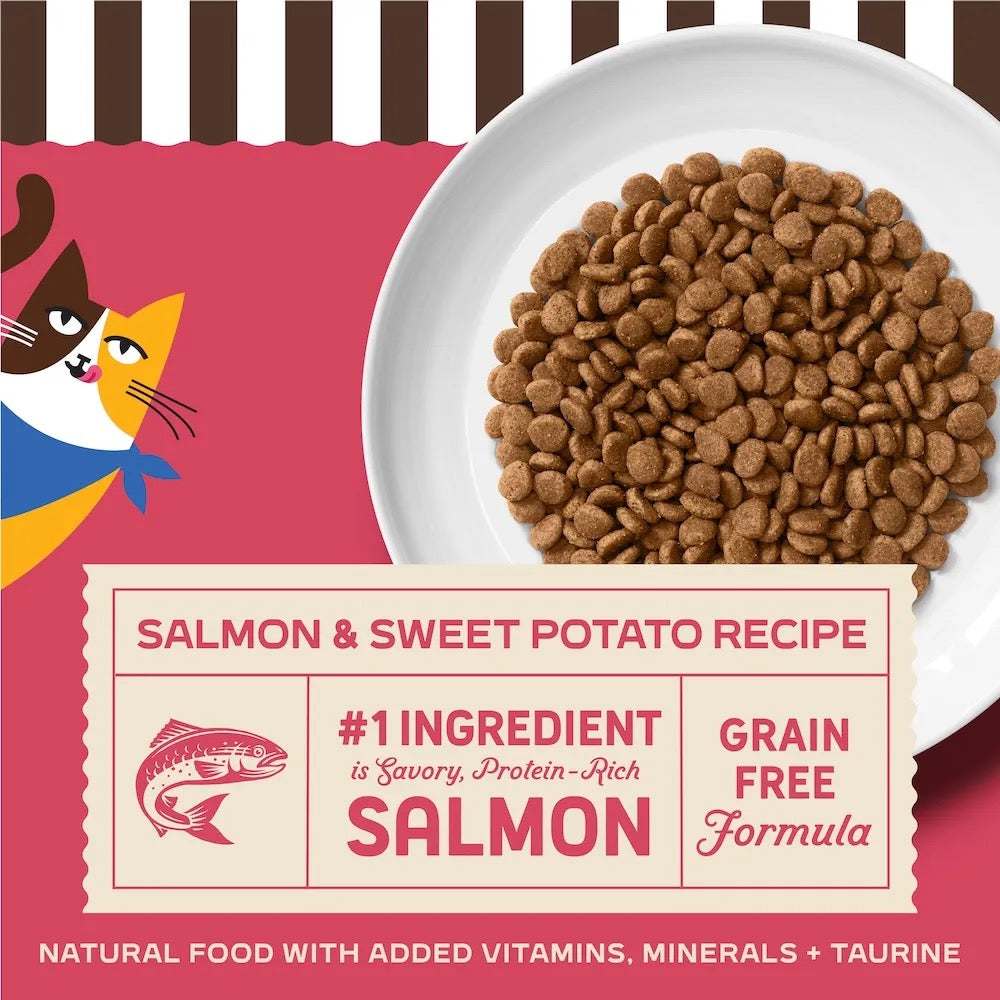 Merrick Purrfect Bistro Grain Free Salmon & Sweet Potato Dry Cat Food (4lbs)