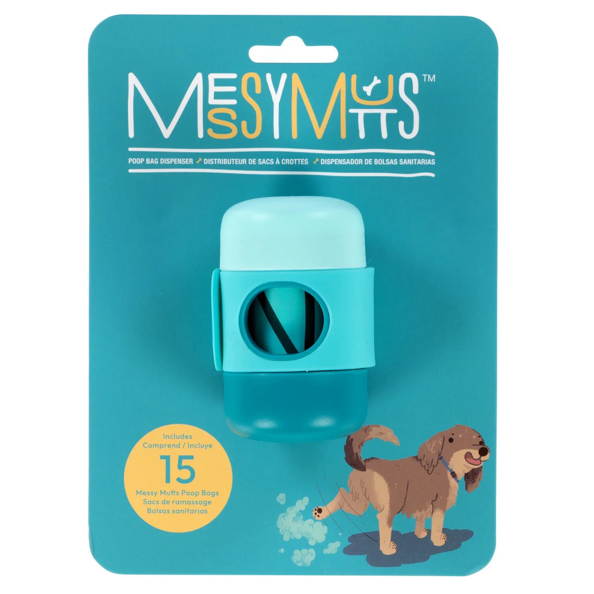 Messy Mutts Poop Bag Dispenser w/ Strap