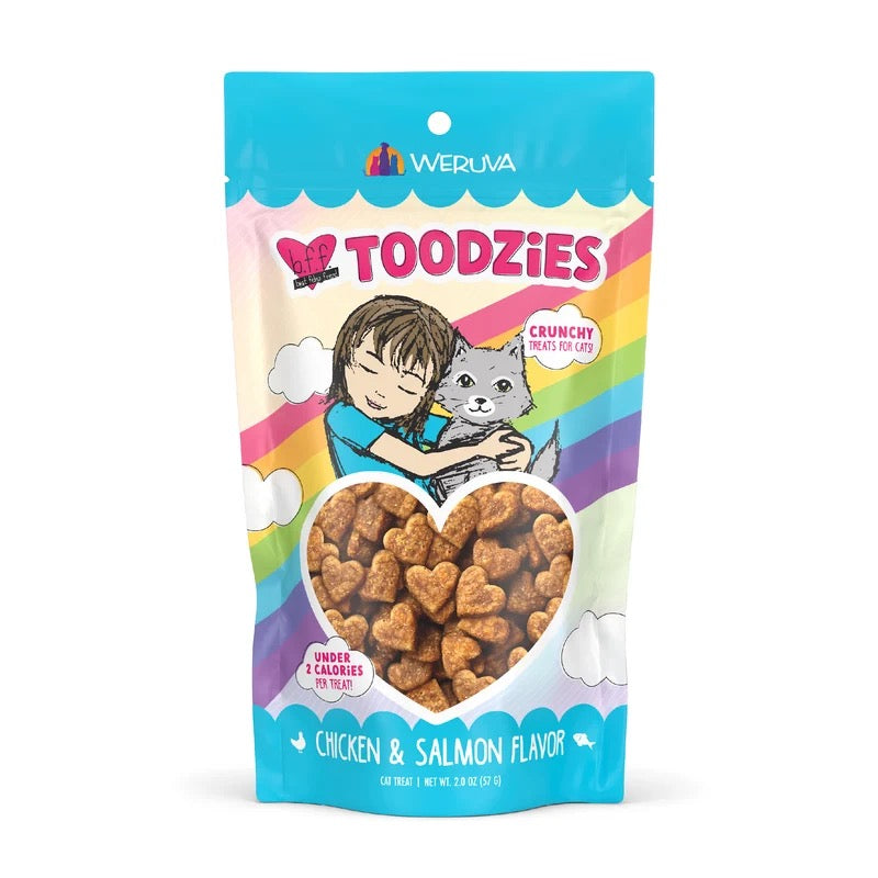 BFF Toodzies Chicken & Salmon Crunchy Cat Treats (2oz)