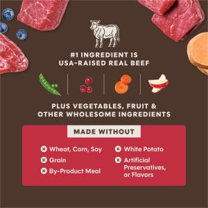 Instinct Peak Boost Grain Free High Protein Beef Dry Dog Food