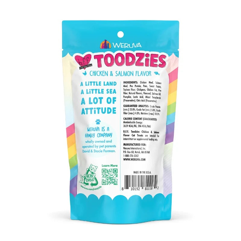 BFF Toodzies Chicken & Salmon Crunchy Cat Treats (2oz)
