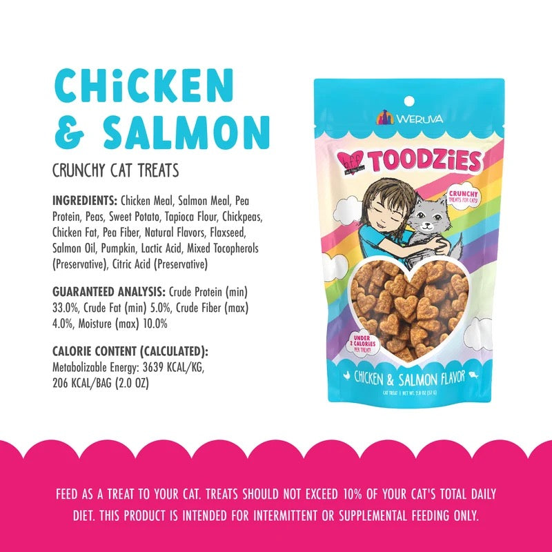 BFF Toodzies Chicken & Salmon Crunchy Cat Treats (2oz)