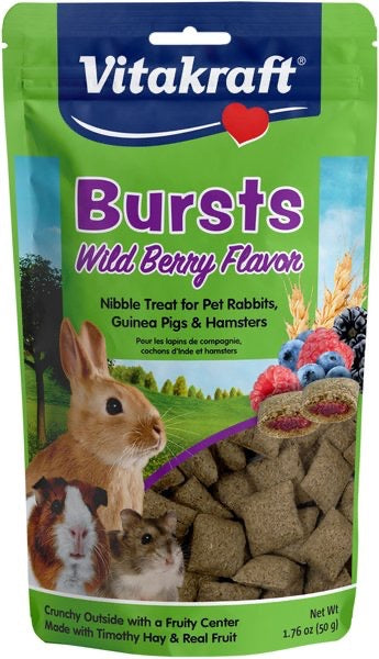 1.76oz Vitakraft Burts Wildberry Small Animal Treats