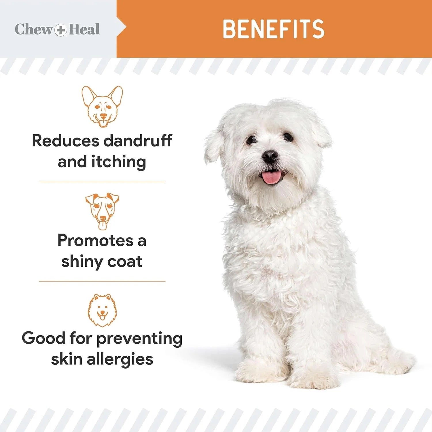 Chew + Heal Omega-3 Softgels Made With Wild-Caught Fish - 180 Capsules