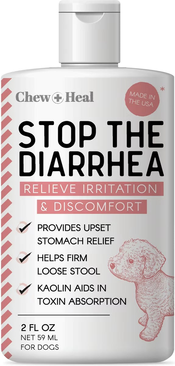 Chew + Heal Stop the Diarrhea, Anti Diarrhea for Dogs | 2oz