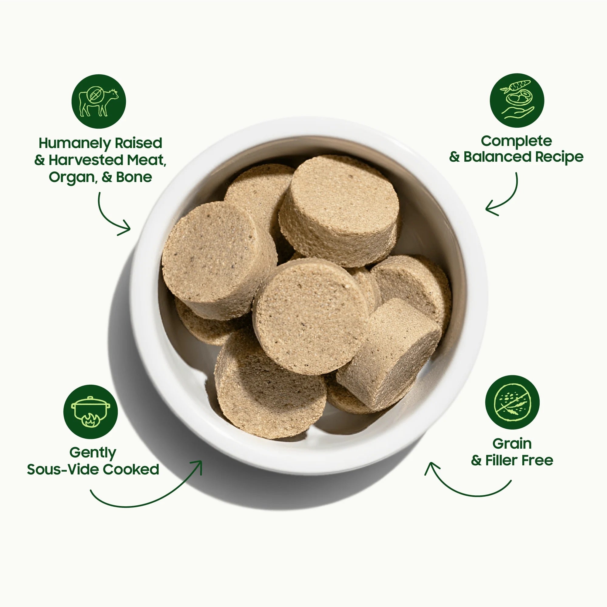 Smallbatch Frozen Lightly Cooked Chicken Dog Food (2lb)