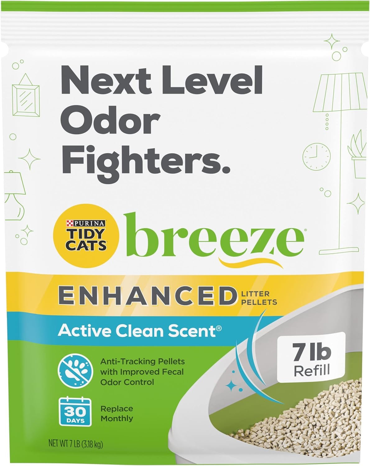 Tidy Cat Breeze Cat Litter Enhanced Pellets (7lb)