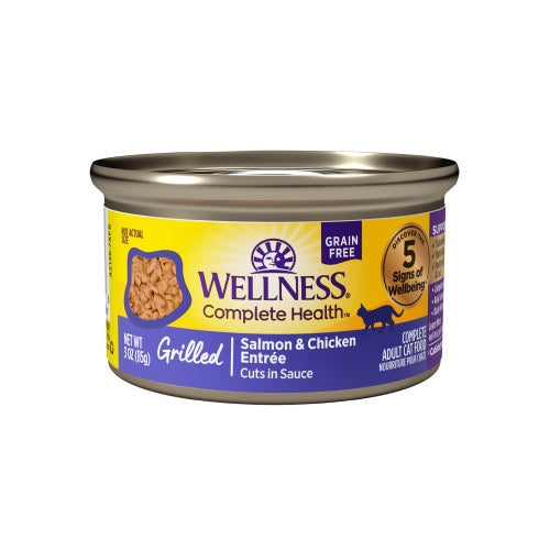 Wellness Complete Health Grilled Salmon & Chicken Wet Cat Food (3oz)