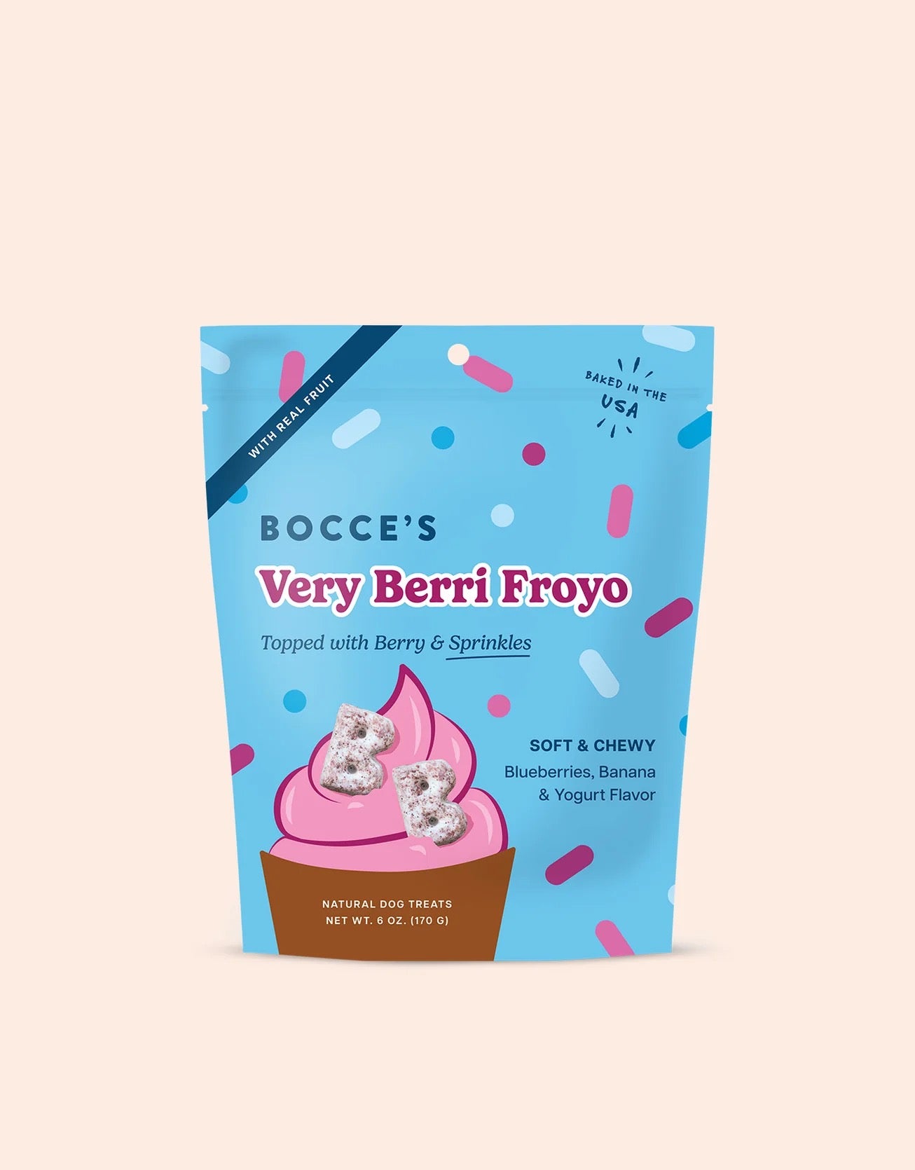 Bocce's Bakery Dog Froyo Grain Free Very Berri (6oz)