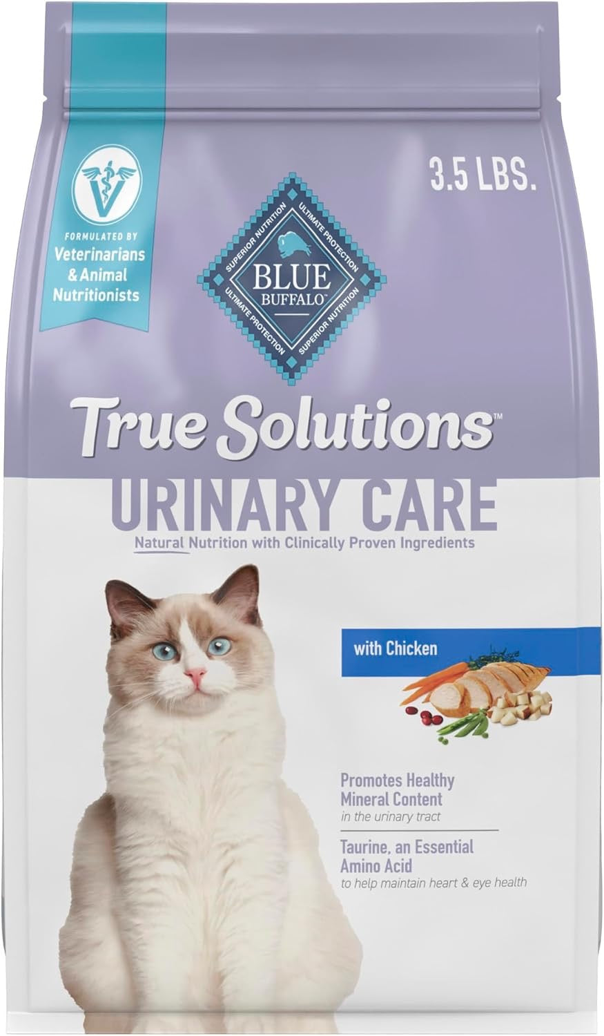 Blue Buffalo True Solutions Urinary Care Formula with Chicken Dry Cat Food (3.5lb)