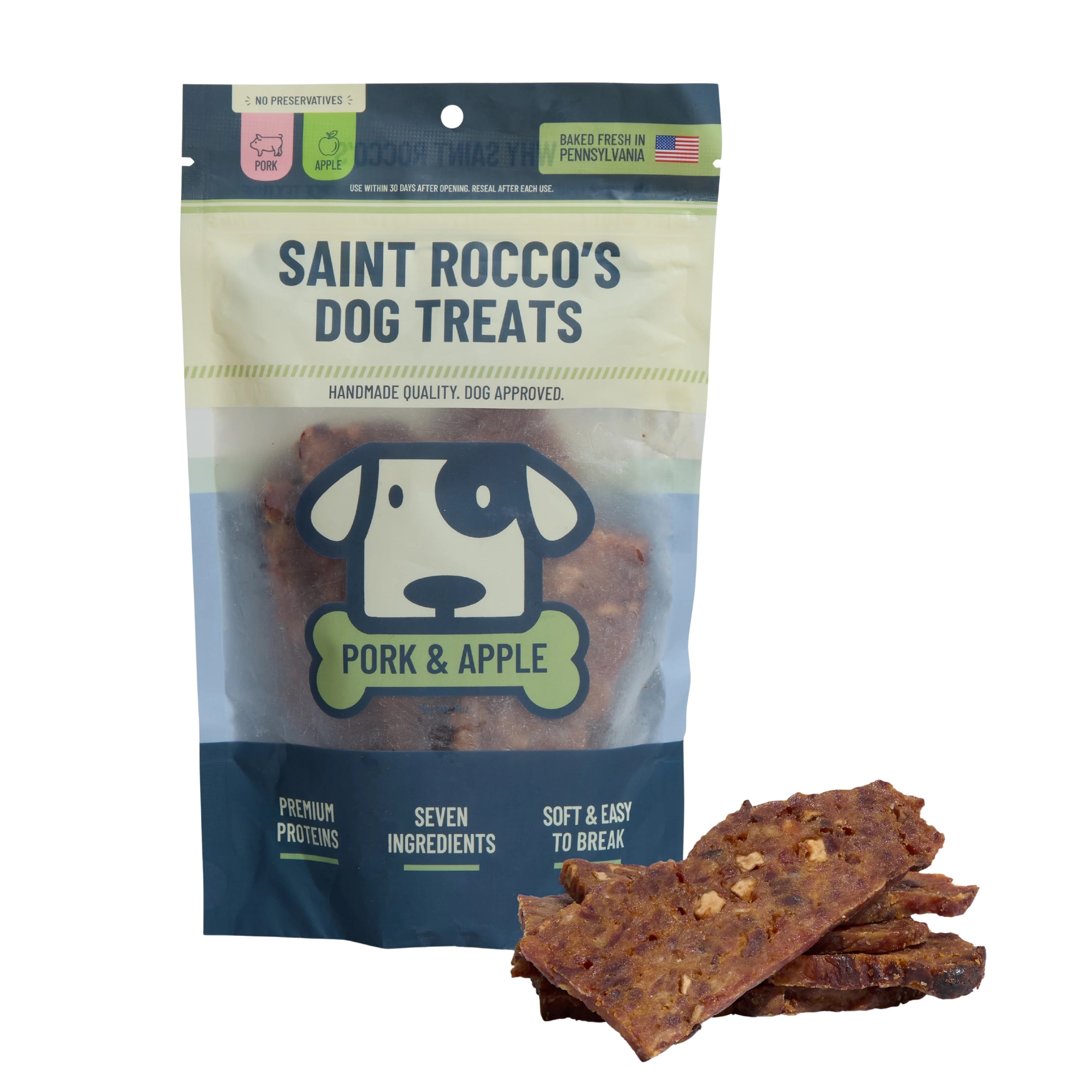 Saint Rocco's Pork & Apple Dog Treats