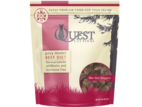 Steve's Real Food Quest Frozen Beef Nuggets for Cat (2lbs)