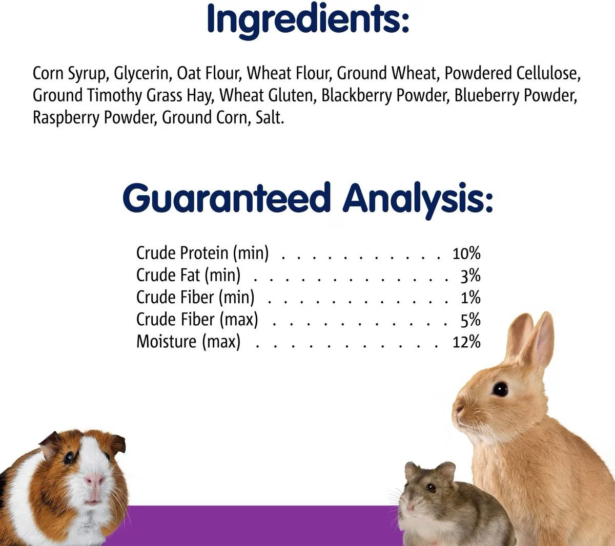 1.76oz Vitakraft Burts Wildberry Small Animal Treats