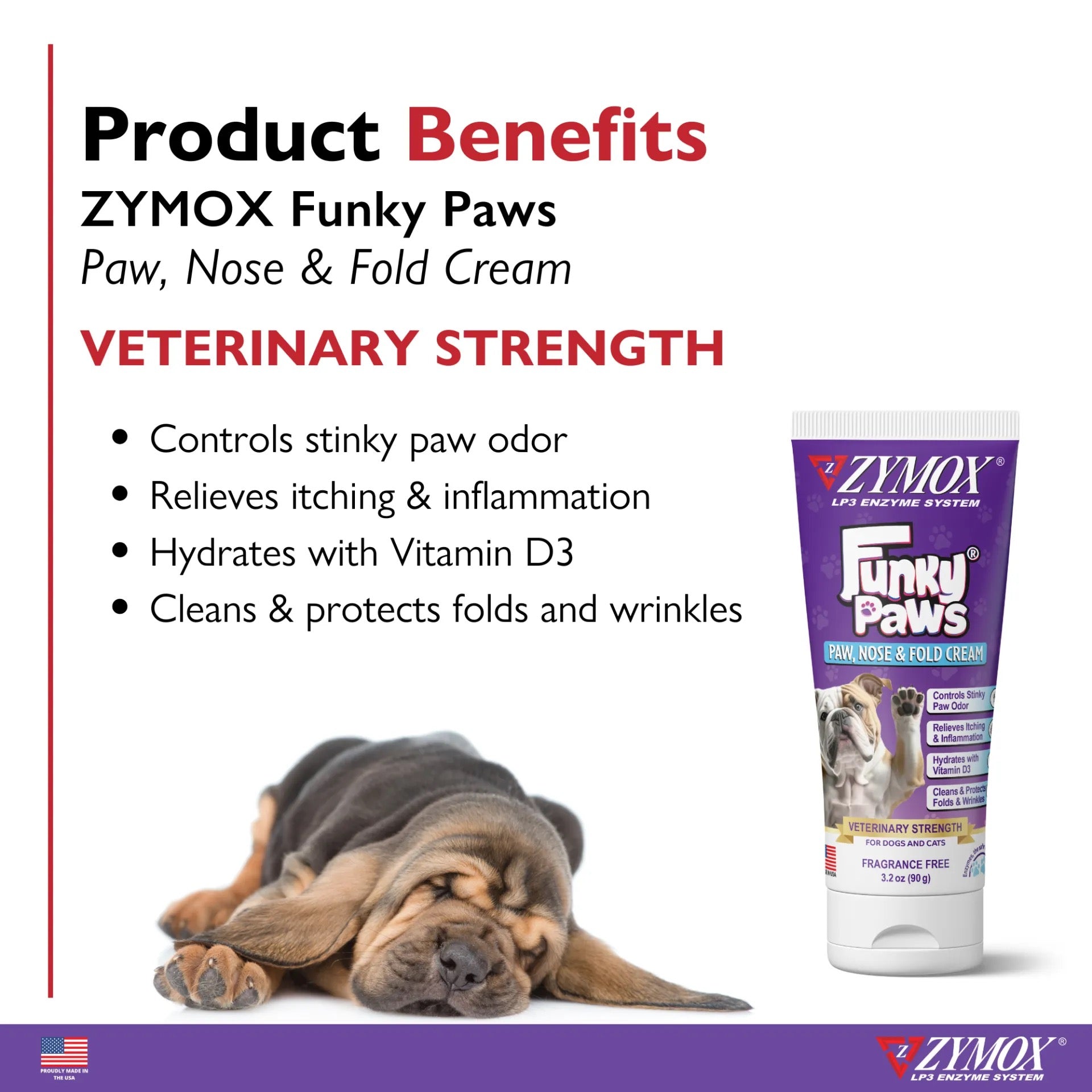 Zymox Funky Paws Cream (3.2 oz)