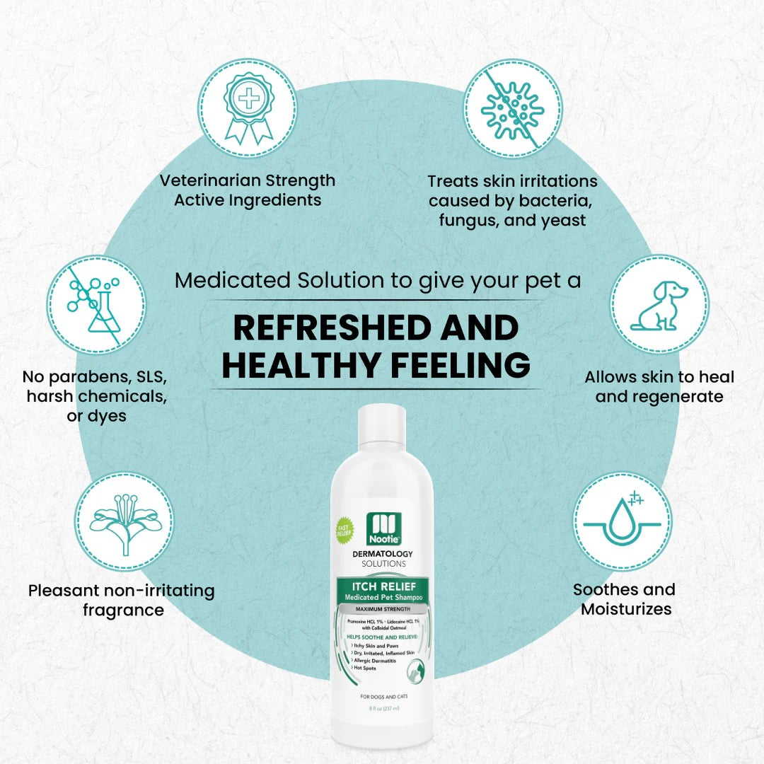 Nootie Itch Relief Medicated Pet Shampoo (8oz)