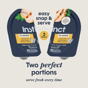 Instinct Flaked Grain Free Flaked Chicken Split Cup Cat Food (2.64oz)