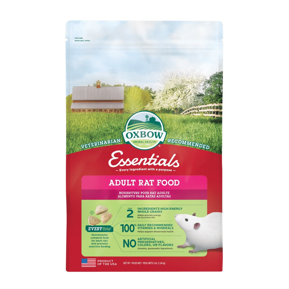 3lb Oxbow Essentials Adult Rat Food