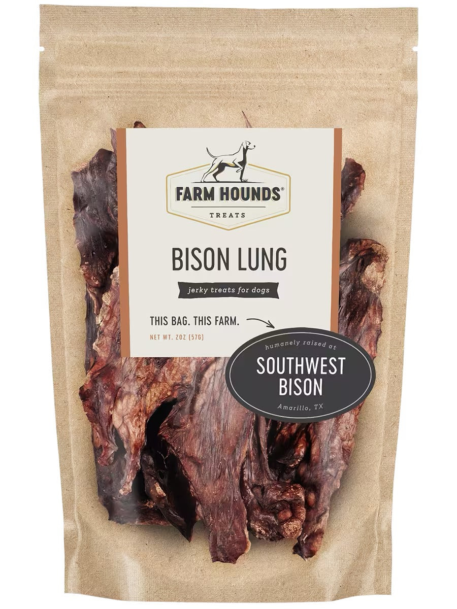 Farm Hounds Bison Lung Dog Treats (2oz)