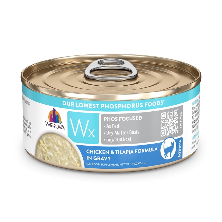 Weruva Wx Phosphorus Focused Chicken & Tilapia in Gravy (5.5oz)