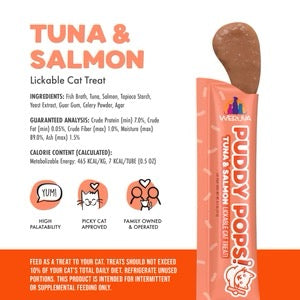 Weruva Puddy Pops Lickable Tuna & Salmon Treats (5 pack)