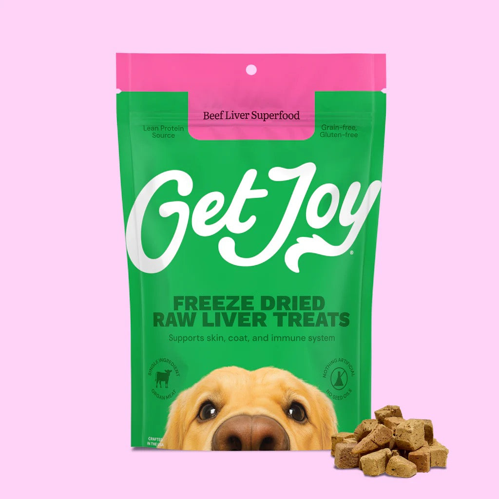 Get Joy 100% Beef Liver Freeze Dried Dog Treats (4oz)