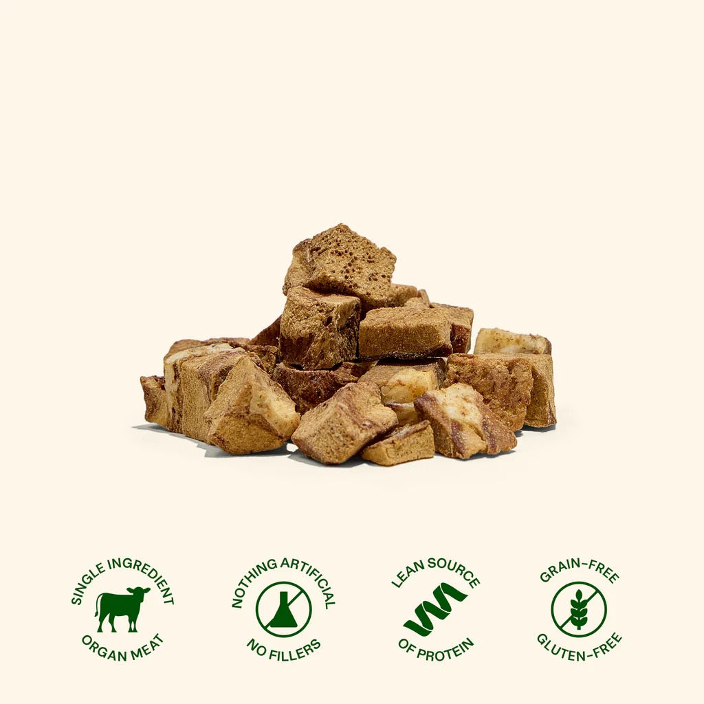 Get Joy 100% Beef Liver Freeze Dried Dog Treats (4oz)