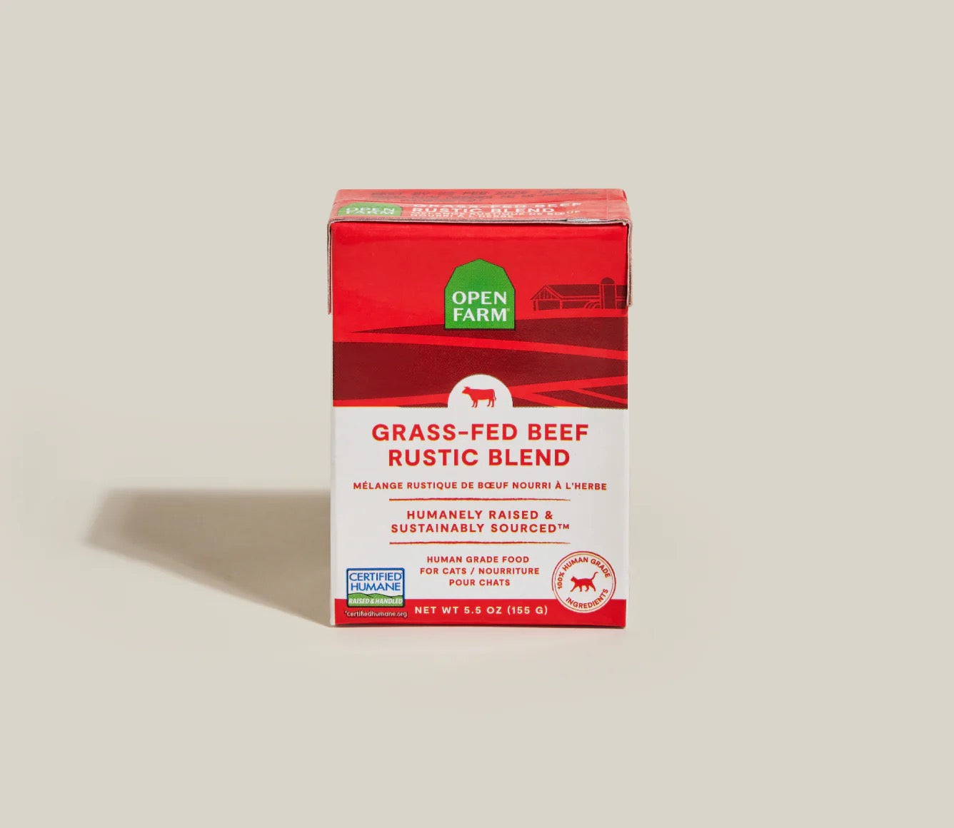 Open Farm Grain Free Grass-Fed Beef Rustic Blend Wet Cat Food (5.5oz)