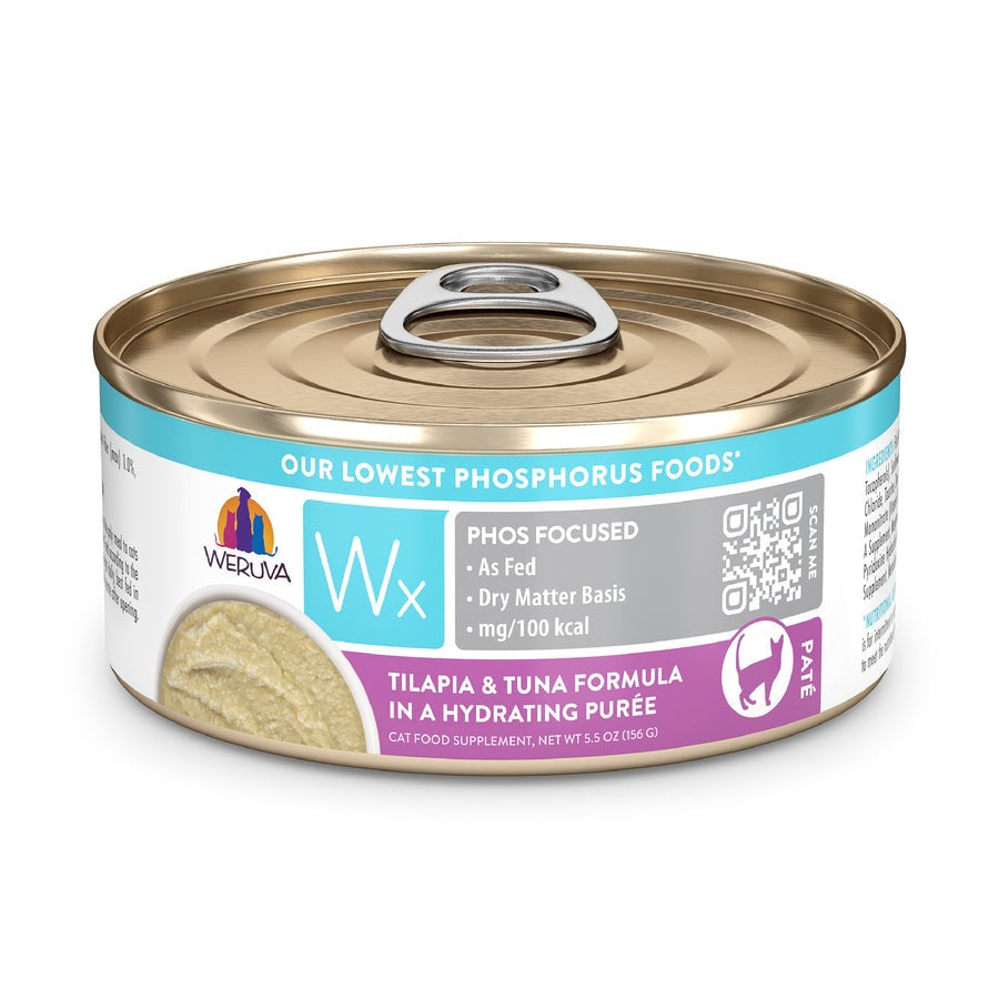 Weruva Wx Phosphorus Focused Hydrating Tilapia & Tuna Puree (5.5oz)
