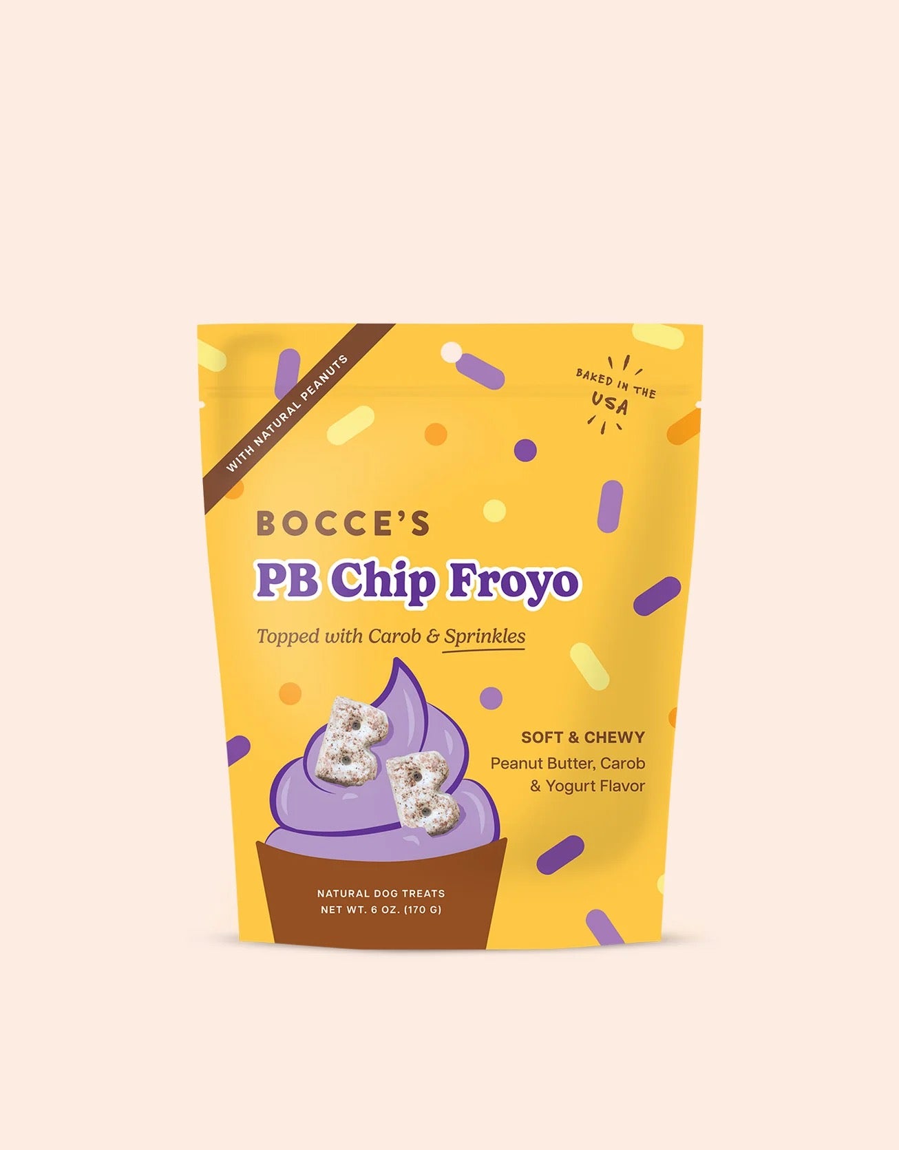 Bocce's Bakery Dog Froyo Grain Free PB Chip (6oz)