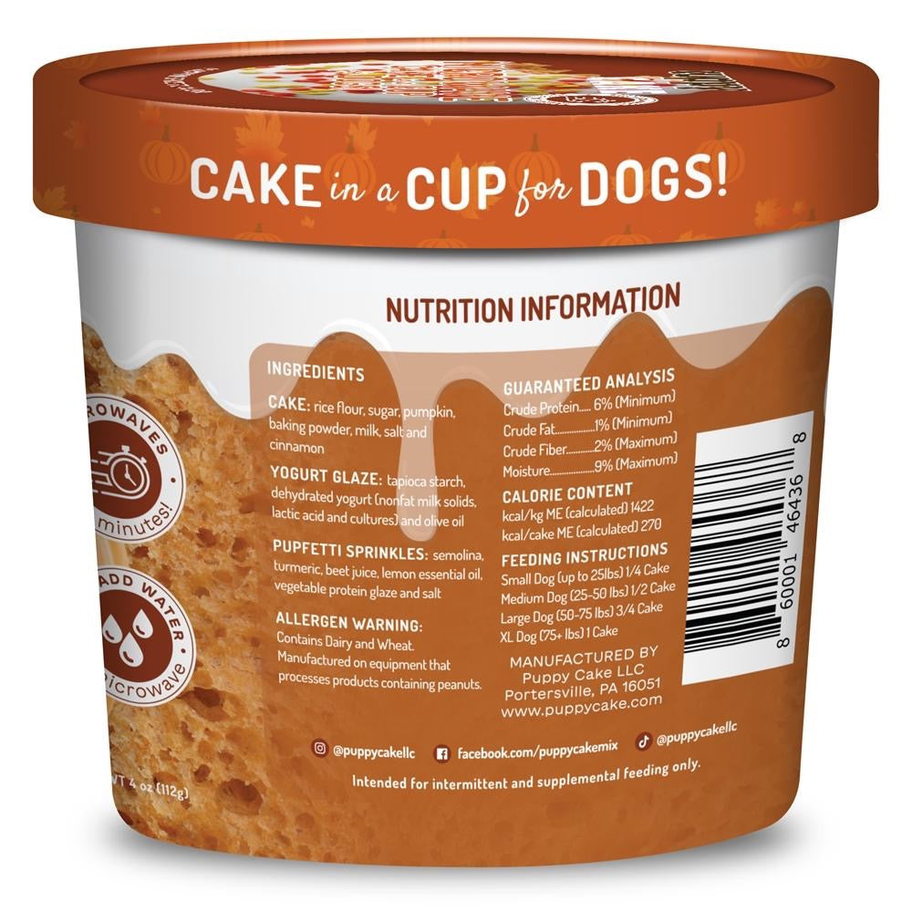 Puppy Cake Cuppy Cake Pumpkin Spice Flavor (4oz)