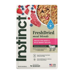Instinct Fresh Dried Meal Blends Freeze Dried Beef & Wild Berries Dog Food (3oz)