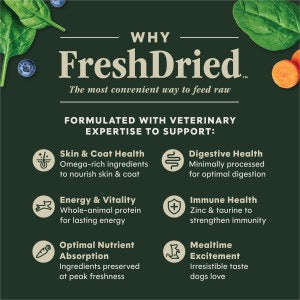 Instinct Fresh Dried Meal Blends Freeze Dried Beef & Orchard Blend Dog Food (3oz)