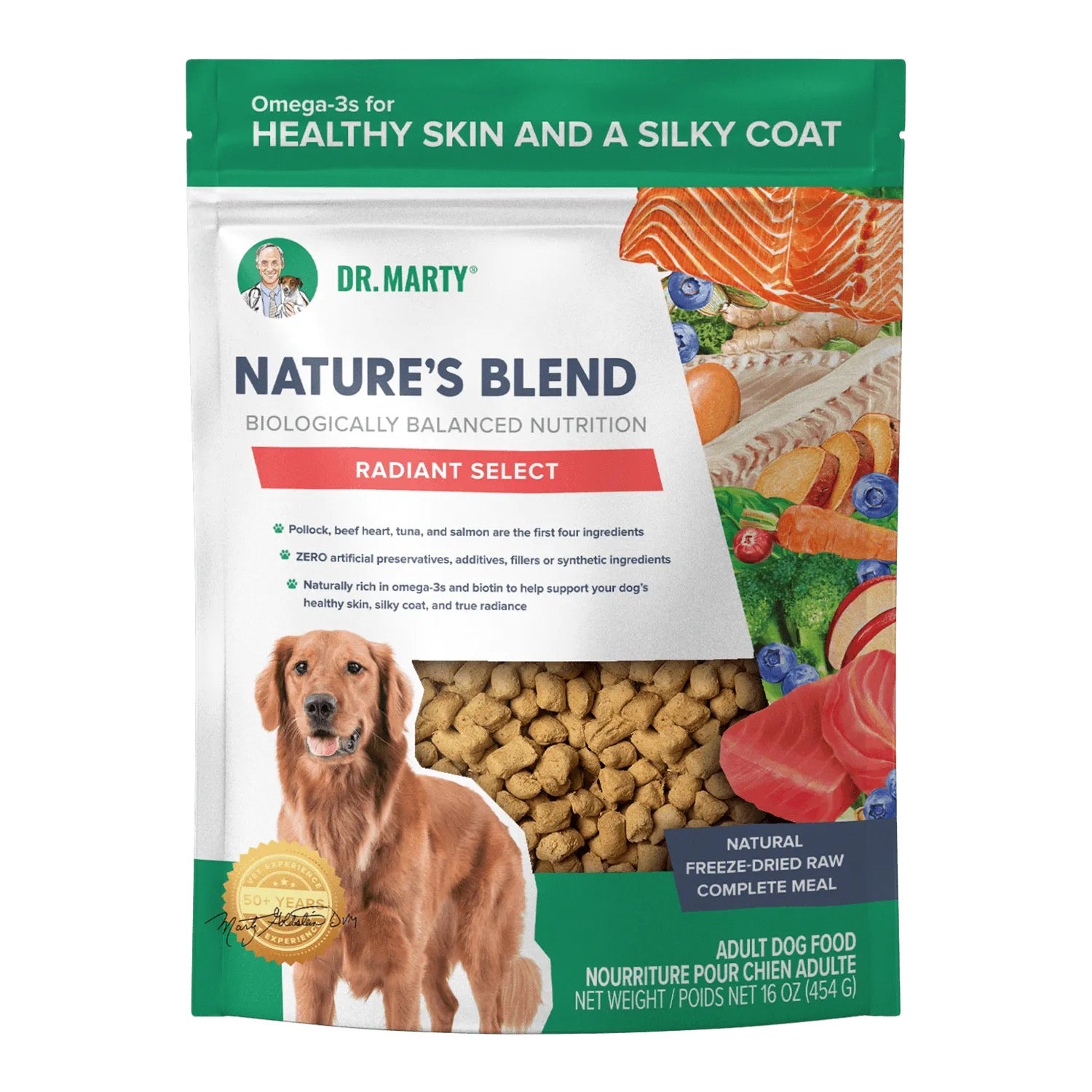Dr Marty's Radiant Select Freeze Dried Raw Dog Food (16oz)
