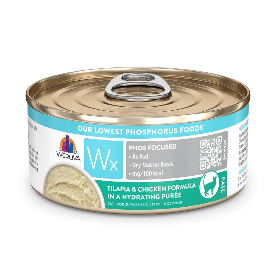 Weruva Wx Phosphorus Focused Hydrating Tilapia & Chicken Puree (5.5oz)