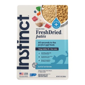 Instinct FreshDried Pate Surf & Turf Cat Food (3oz)