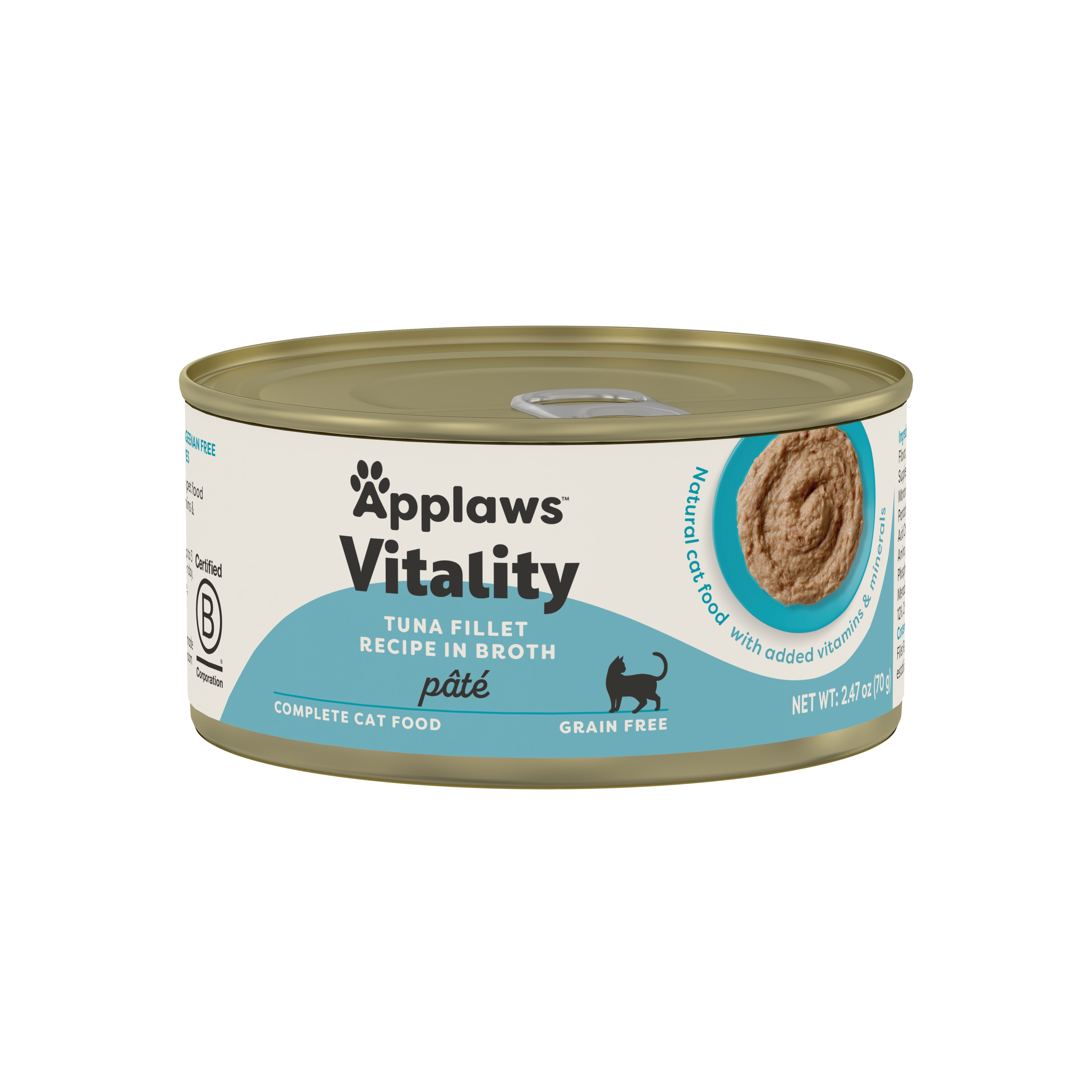 Applaws Vitality Grain Free Tuna Filet in Broth (2.47oz)