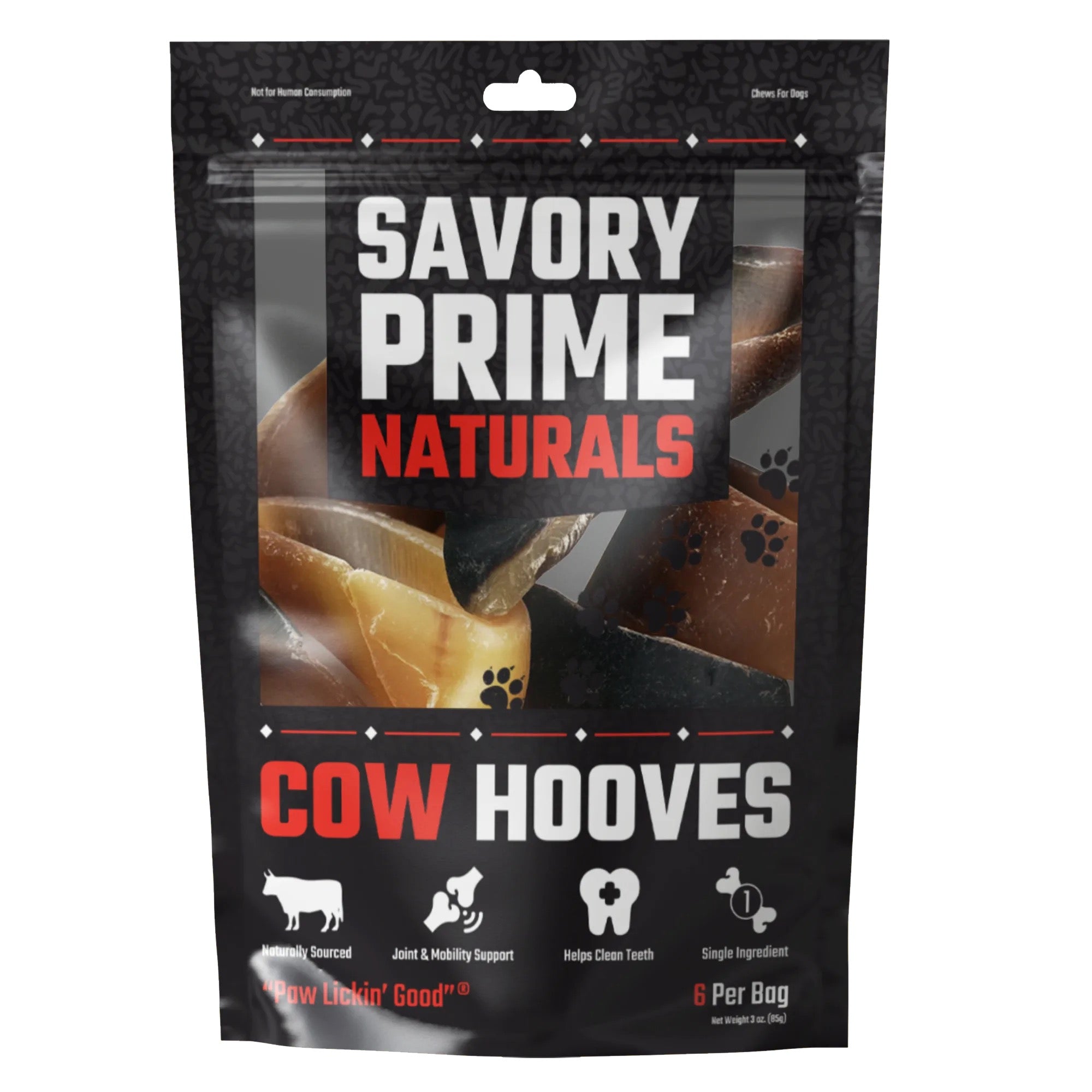 Savory Prime Naturals Cow Hooves (6pk)