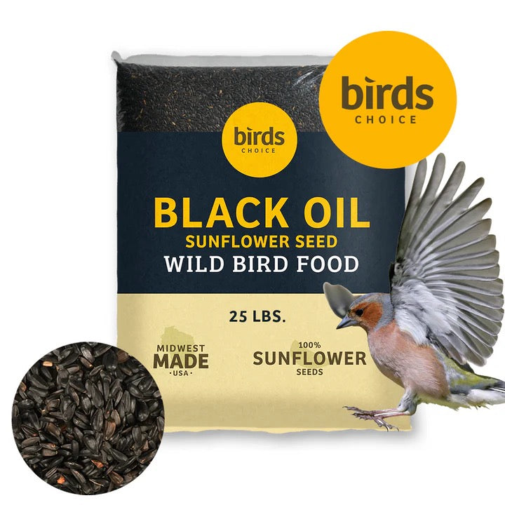 Bird's Choice Black Oil Sunflower Wild Bird Food - 25lb