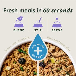 Instinct Fresh Dried Meal Blends Freeze Dried Beef & Orchard Blend Dog Food (3oz)