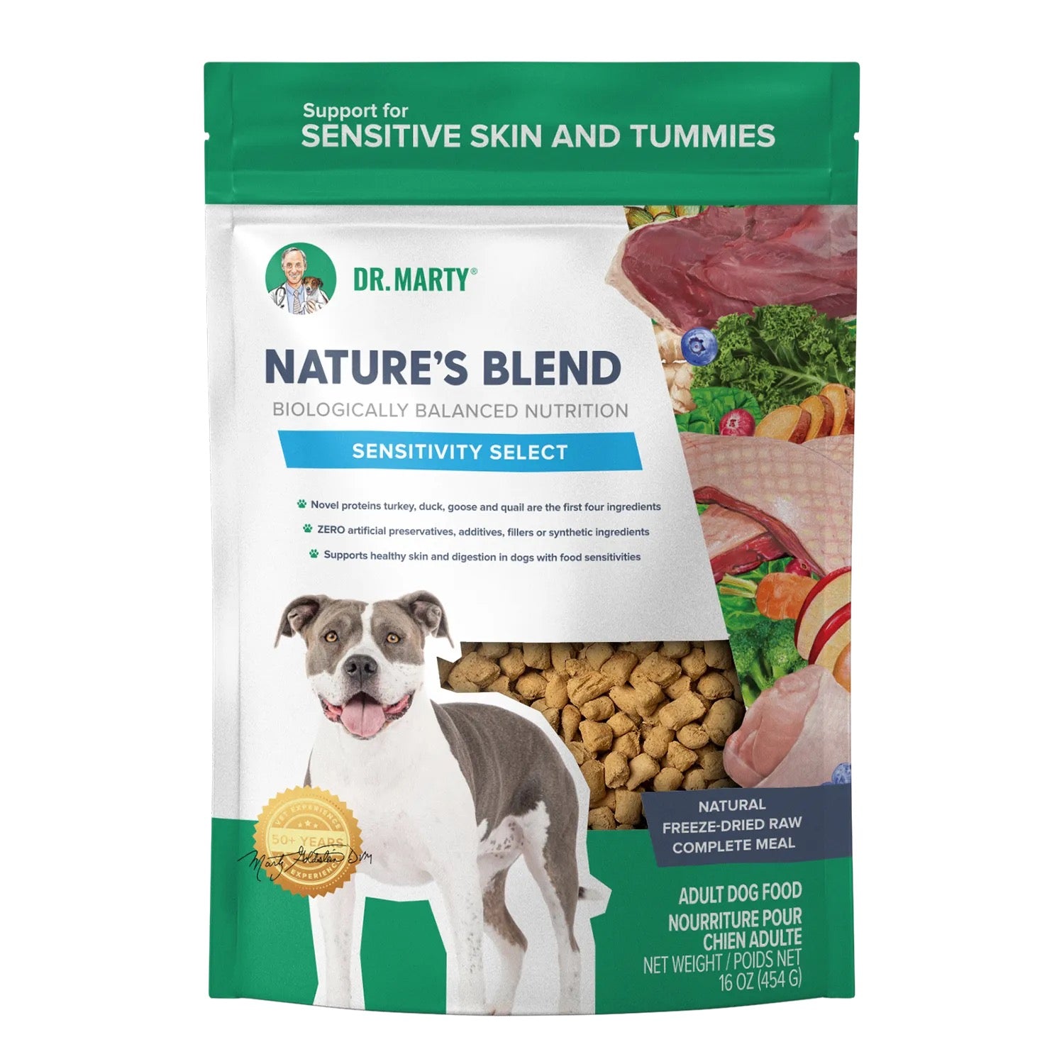 Dr Marty's Freeze Dried Raw Sensitivity Select Dog Food (16oz)