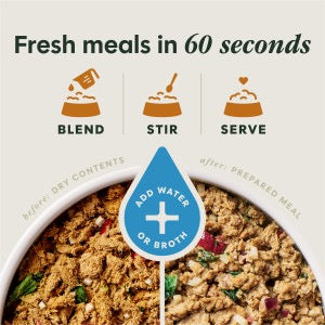 Instinct Fresh Dried Meal Blends Freeze Dried Chicken & Harvest Blend Dog Food (3oz)
