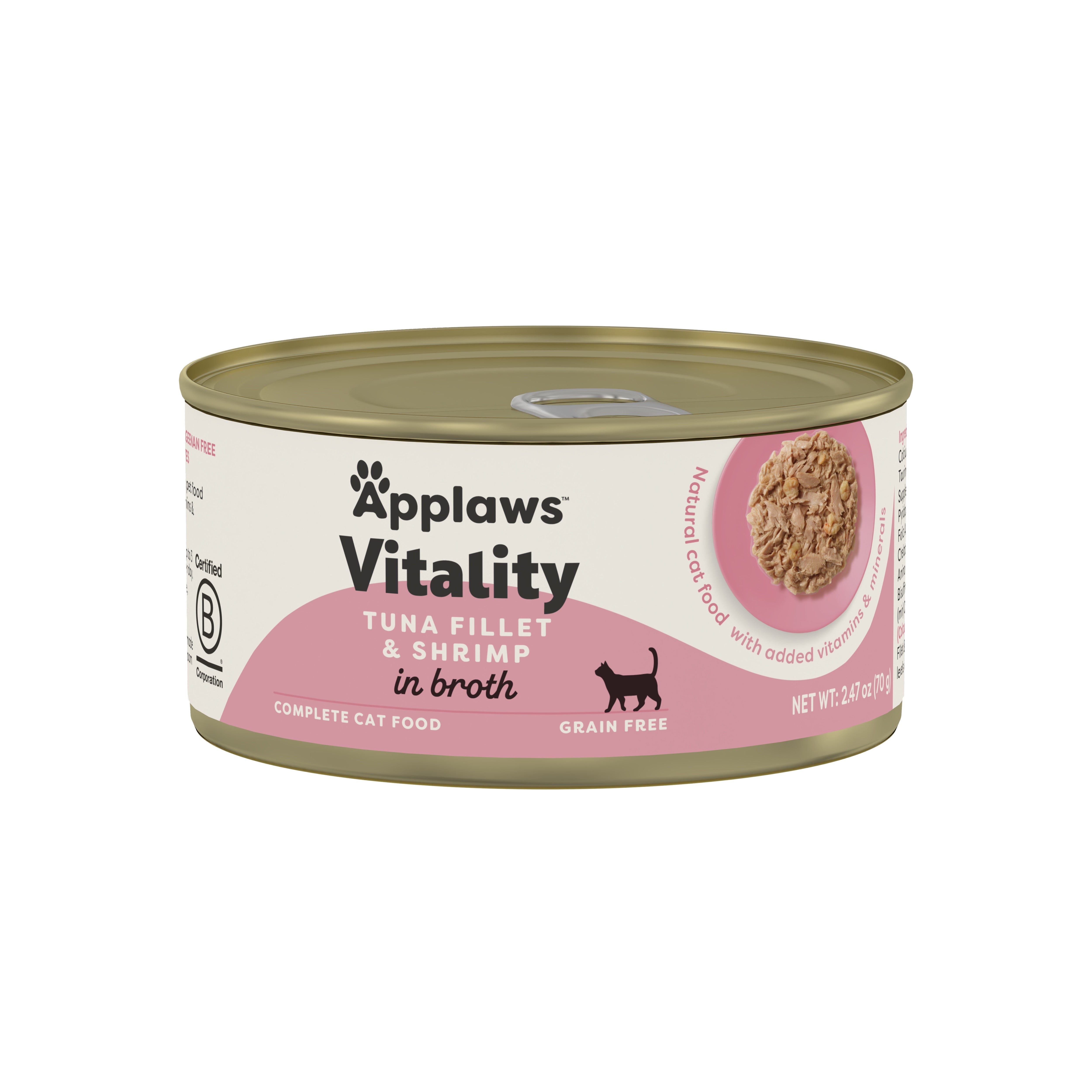 Applaws Vitality Grain Free Tuna & Shrimp in Broth (2.47oz)