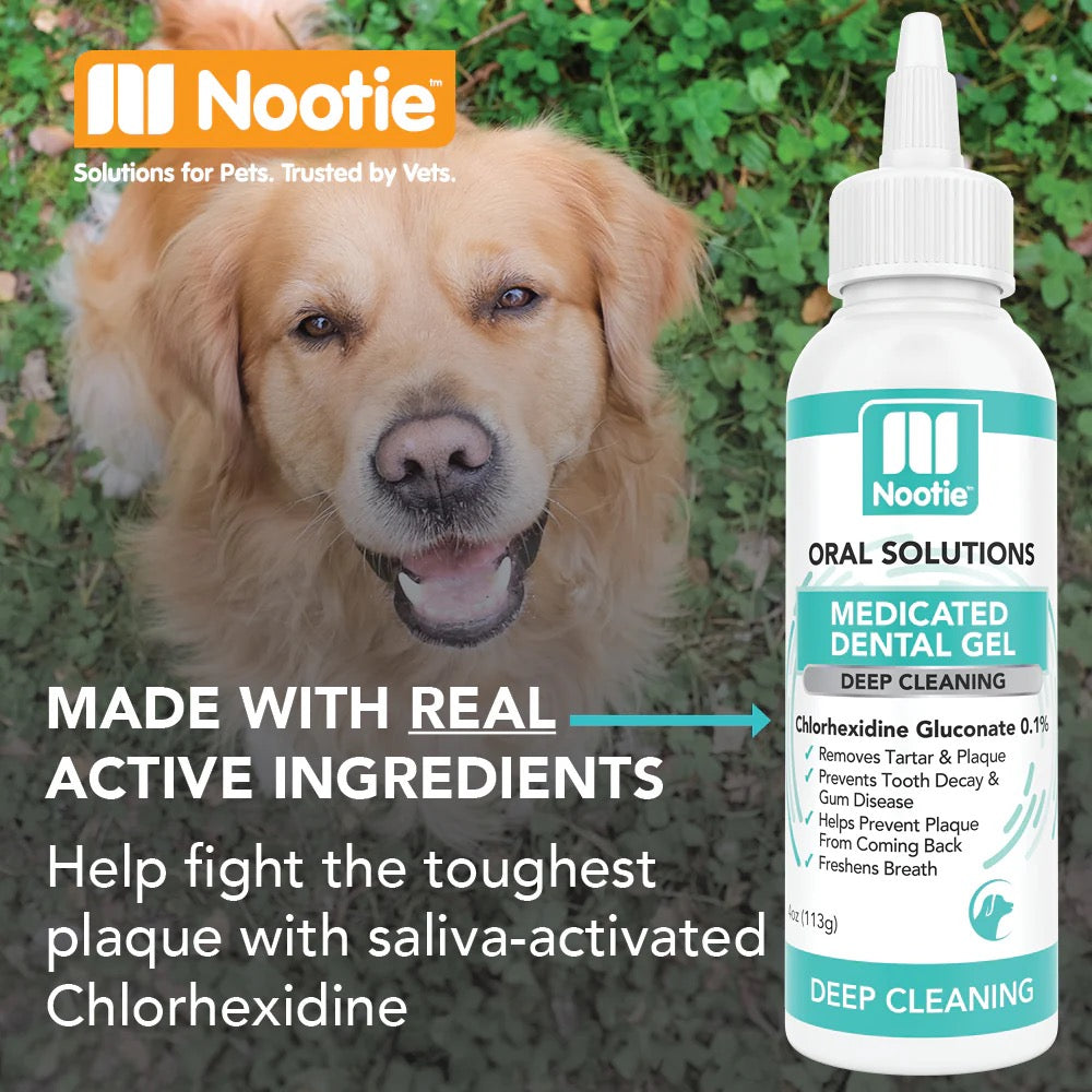 4oz Nootie Antimicrobial Dental Gel for Dogs