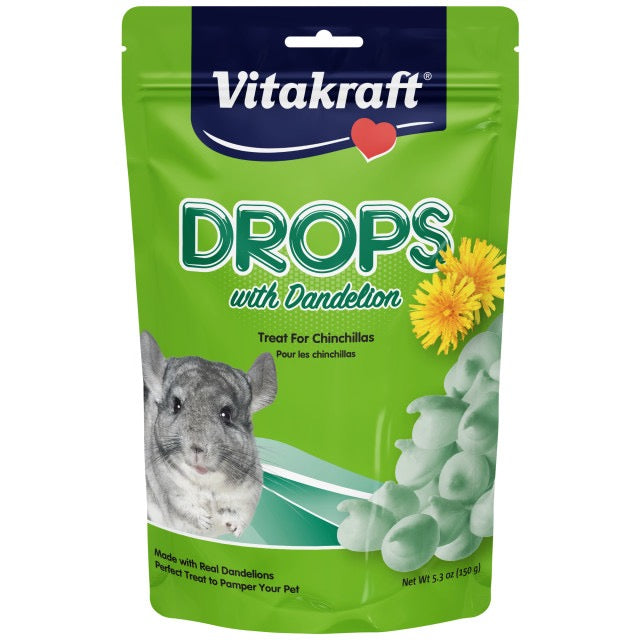 5.3oz Vitakraft Drops with Dandelion Chinchilla Treats