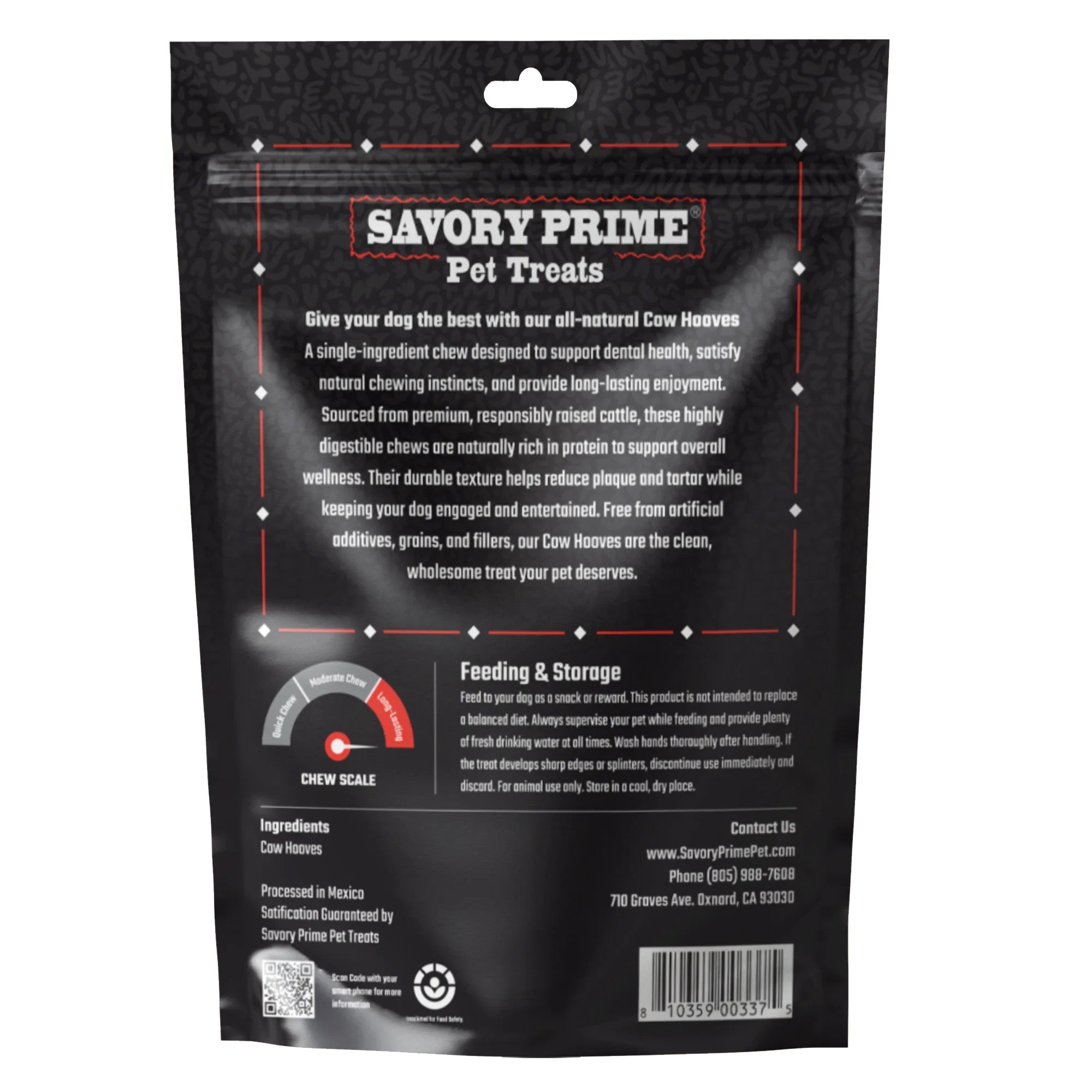 Savory Prime Naturals Cow Hooves (6pk)