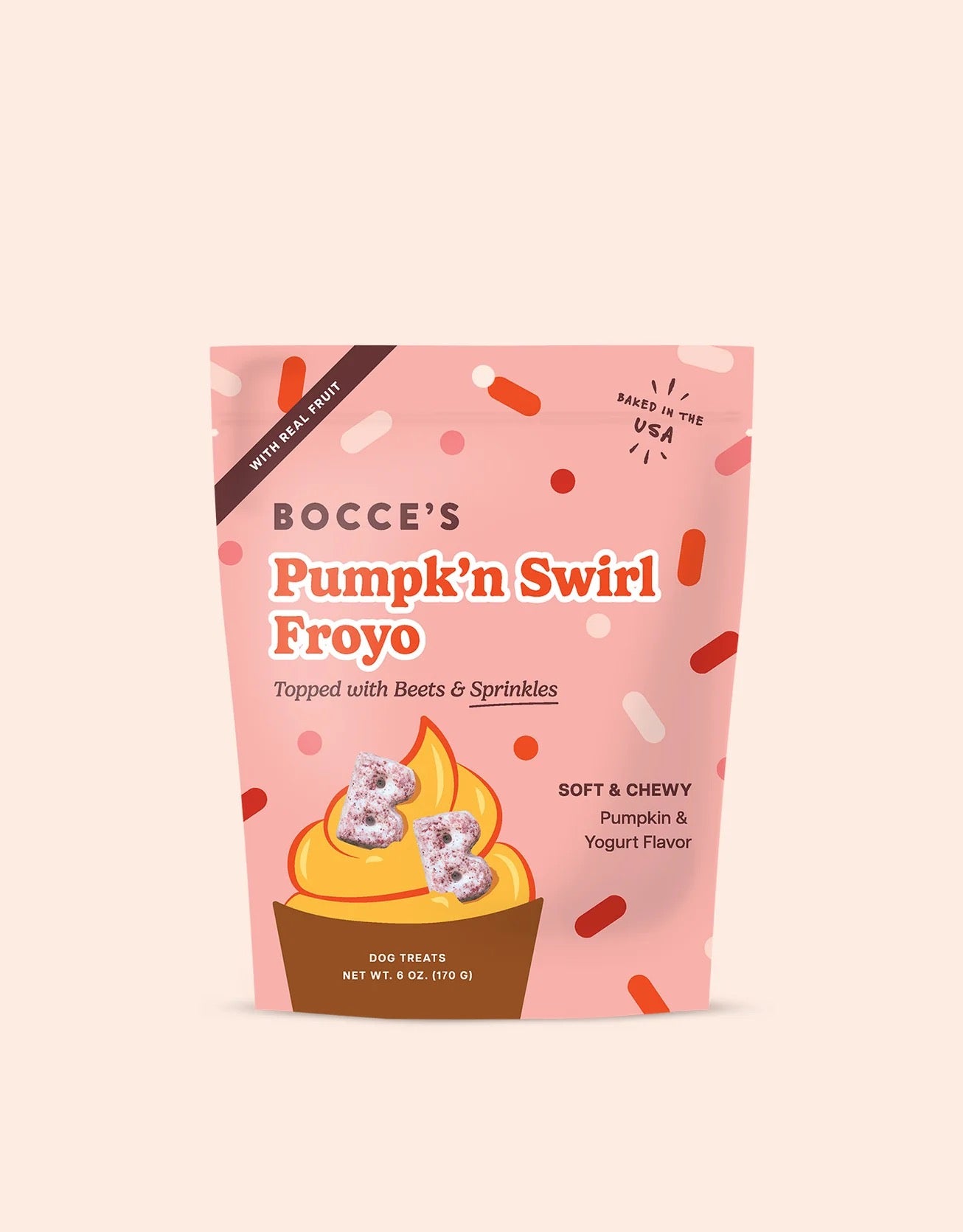 Bocce's Bakery Dog Froyo Grain Free Pumpkin Swirl (6oz)